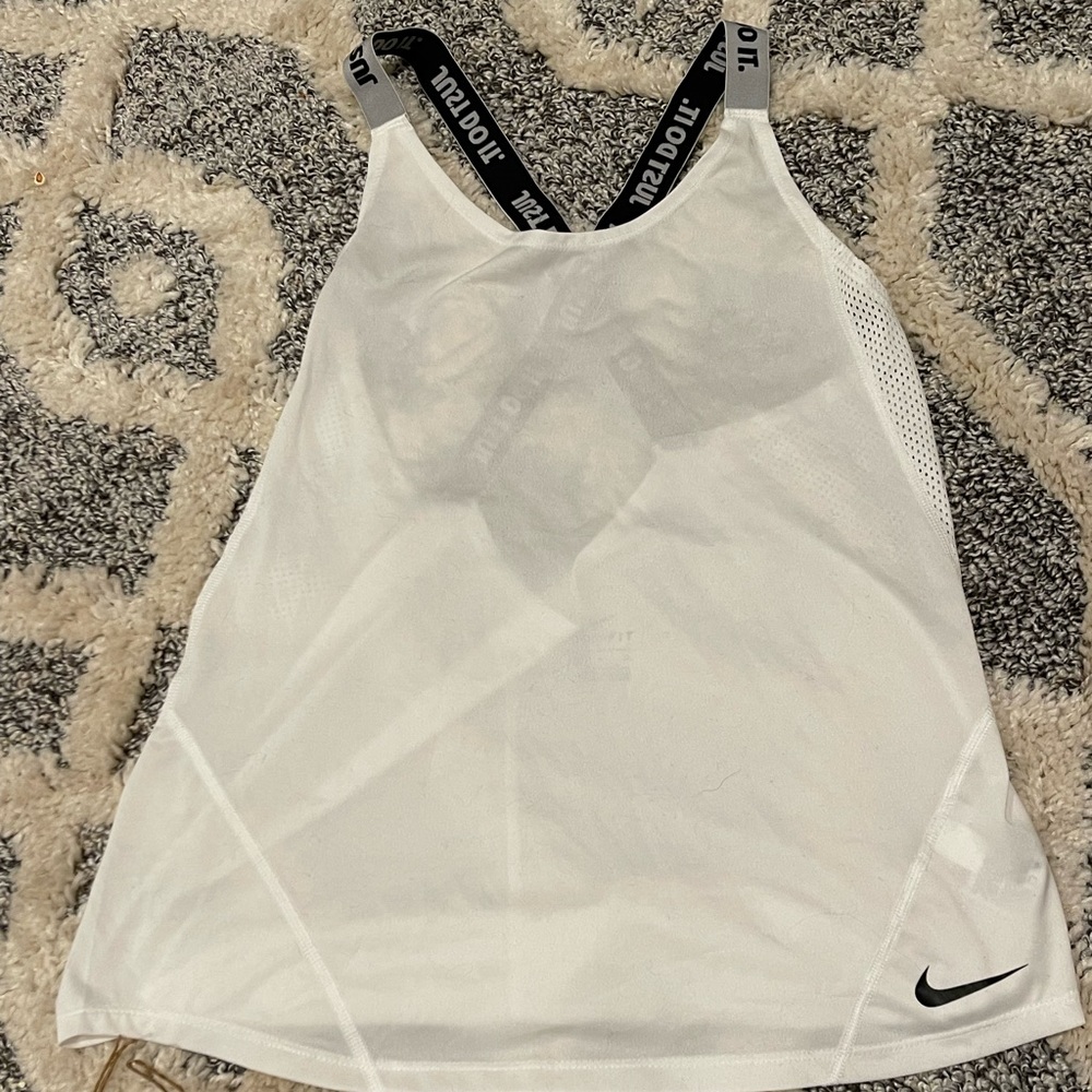 White Nike Tank Top